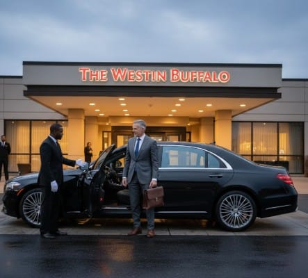 buffalo airport to the westin hotel black car service
