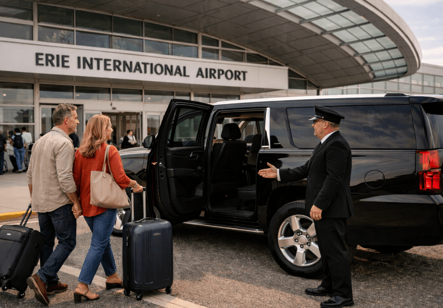 Black Car service to Erie Airport