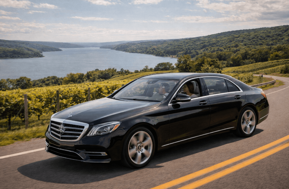 Mercedes S Class for Wine tour in Niagara