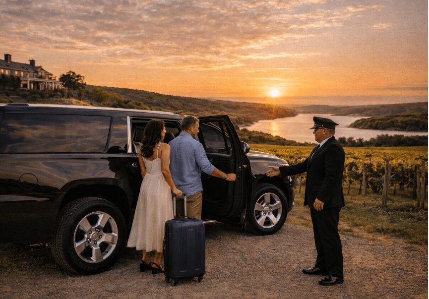 Private Black car service for wine tours