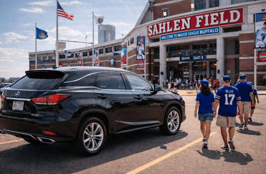 Sahlen field black car service