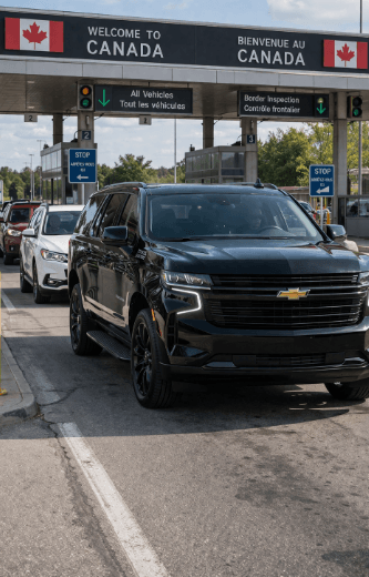 Buffalo to Canada Windsor Airport black car service