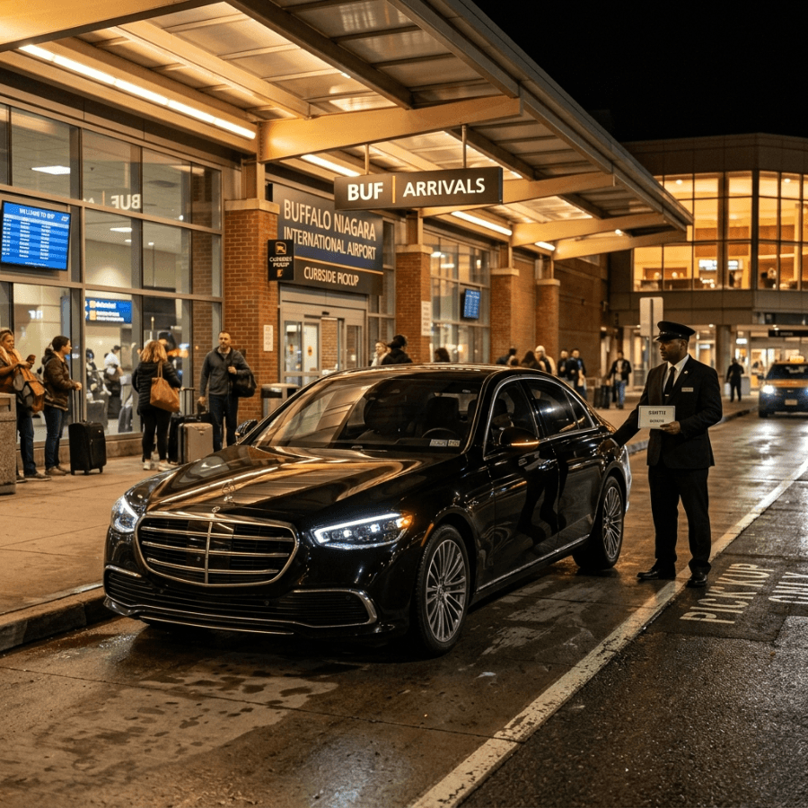 Transportation from Buffalo Airport to Niagara Falls Canada with Luxury Car and Limo Service