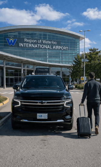 US Canada cross border car service to Waterloo airport