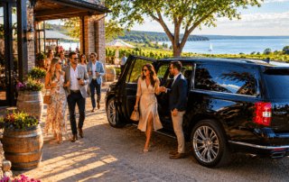 Black car for Chautauqua Wine tour