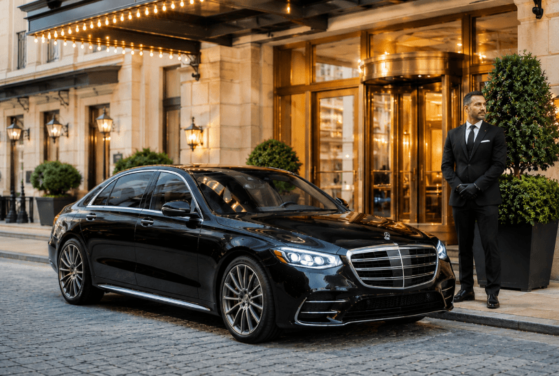 Mercedes S-class for hotel transportation Buffalo