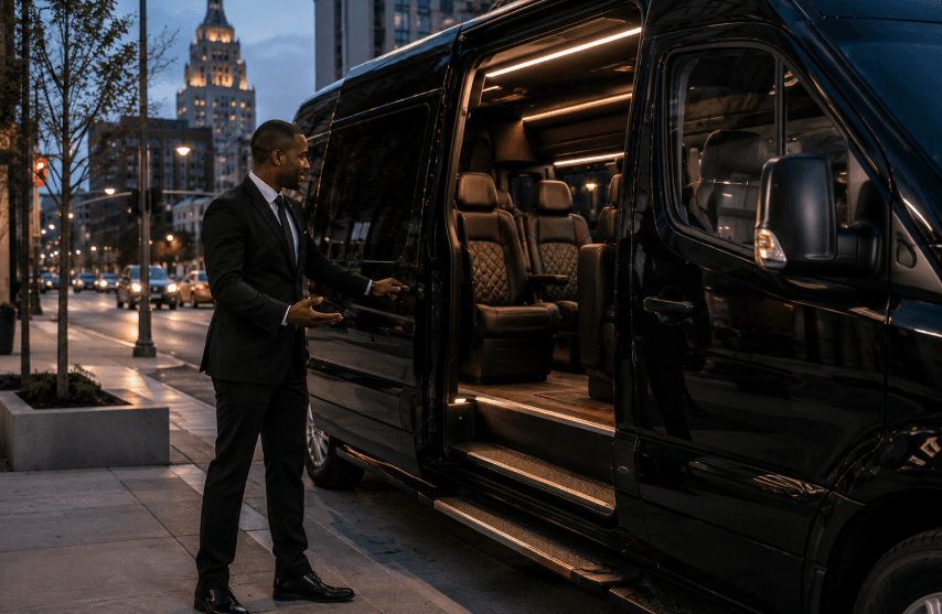 Mercedes Sprinter transportation in Buffalo
