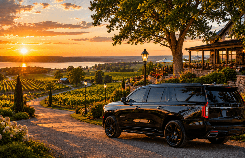 Wine trail transportation Niagara