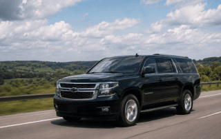 Black SUV for Buffalo NY airport transportation