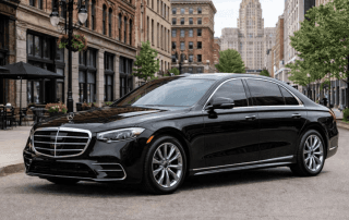 Black sedan for corporate car service Buffalo NY